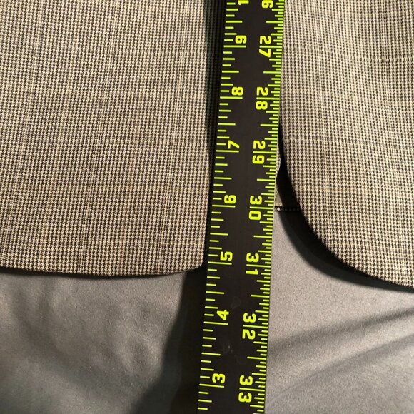 Pierre Cardin Mens Blazer Jacket 40R Gray Plaid Wool Blend Suit Coat 2-Button - Picture 7 of 14